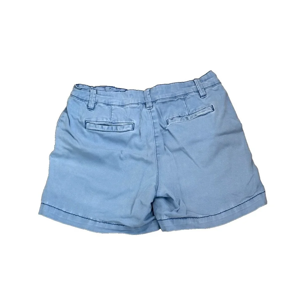 Land 'n Sea Women's Cotton Stretch Shorts; Light Blue; Size 4